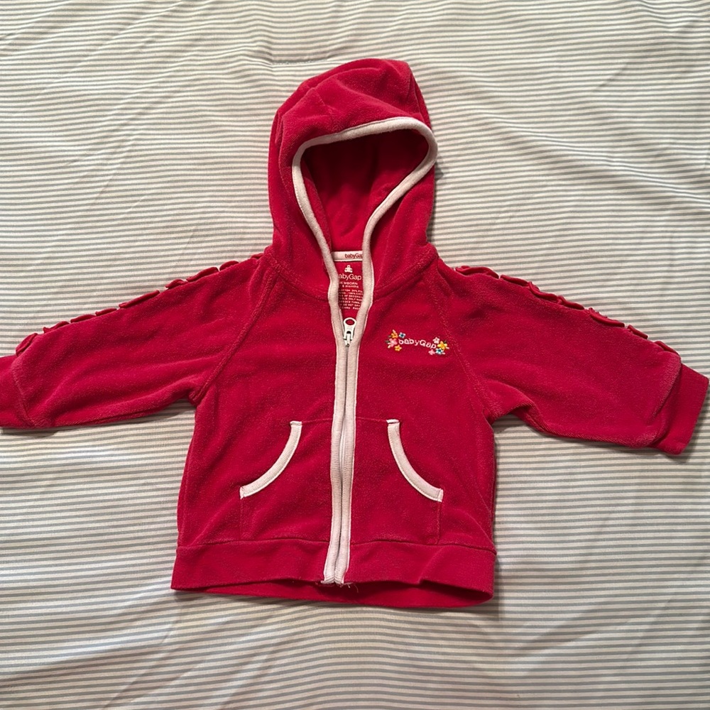 Pink Baby Gap NB - 3/6m zip hoodie